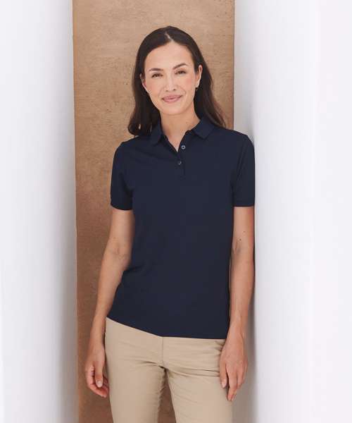 Women’s recycled polyester polo shirt