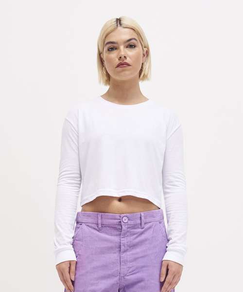 Women's long sleeve cropped T