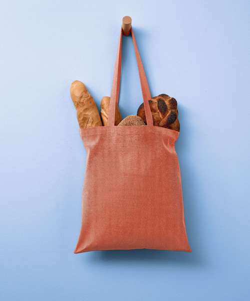 Recycled cotton shopper long handle
